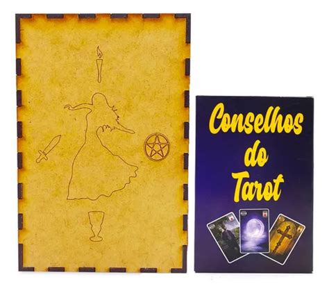 Caja De Madera Con Soporte Para Tarot Y Kit De Consejos Para Tarot De