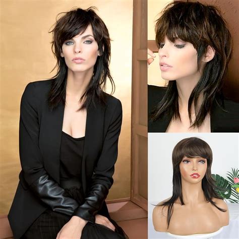 Amazon CINHOO Short Mullet Wig Pixie Cut Wig For Black Women