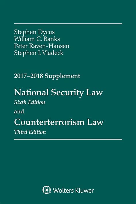 National Security Law And Counterterrorism Law 2017 2018 Supplement Supplements Stephen