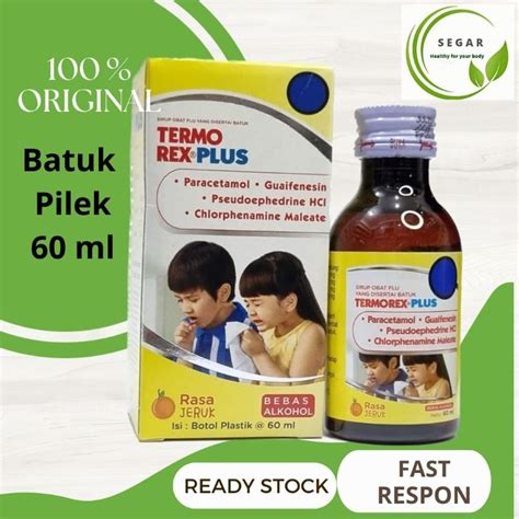 Jual Termorex Plus Sirup Obat Batuk Pilek Shopee Indonesia