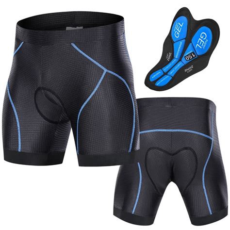 Men Bike Padded Shorts With Slip Leg Grips Cycling 3d Padded Underwear Bicycle