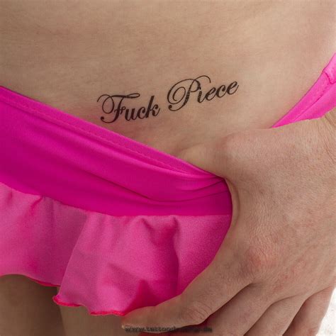 5 X Fuck Piece Schriftzug In Schwarz Sexy Kinky Fetisch Tattoo 5