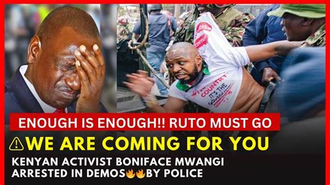 RUTO UTAENDA LAZIMAACTIVIST BONIFACE MWANGI LAWYER ARRESTED AT CENTRAL