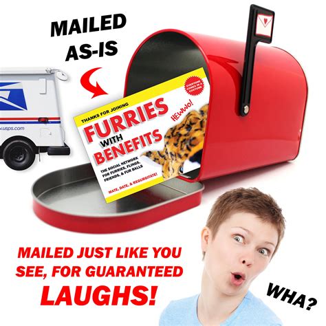 Postcard Prank Sent 100 Anonymous Furries With Benefits Mailed Directly To Your Friends Prank