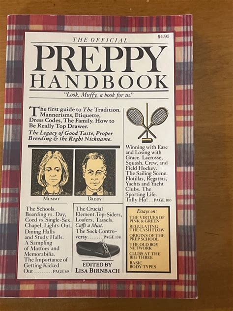 The Official Preppy Handbook By Lisa Birnbach Trade Paperback