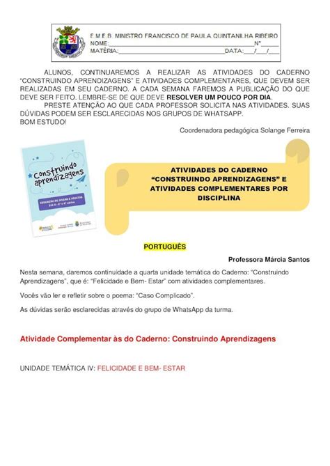 Pdf Portugu S Professora M Rcia Santoseducacao Diadema Sp Gov Br