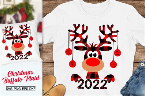 Christmas Buffalo Plaid Reindeer Svg Graphic By All About Svg