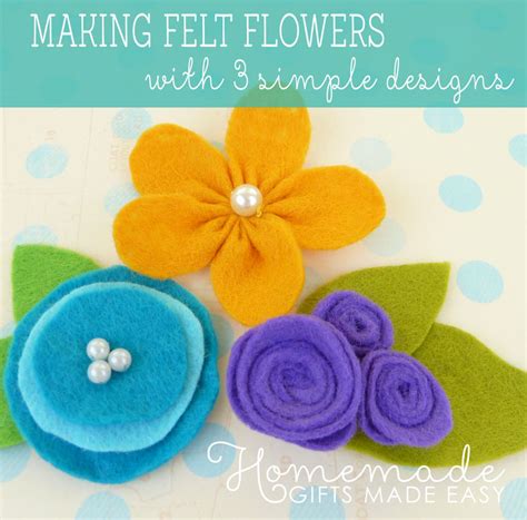 How To Make Felt Flowers Easy Tutorials To Make Diy Felt Flowers Sew