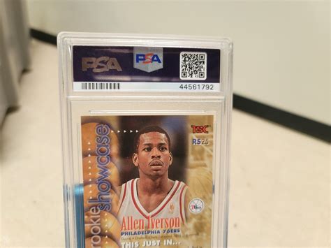 1996 Stadium Club Allen Iverson Rookie Showcase RC PSA 9 MINTT6953 EBay