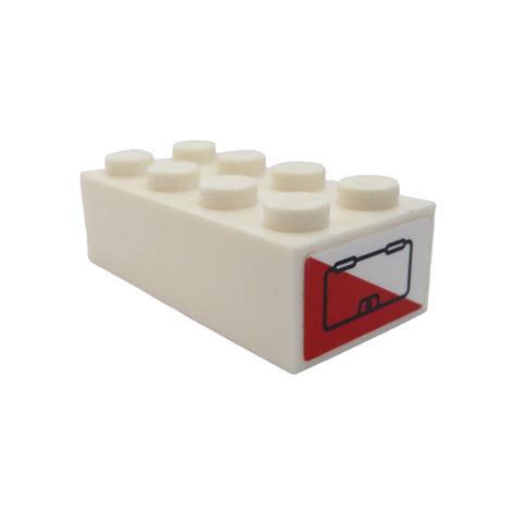 Lego Brick 2 X 4 With Battery On Two Sides Sticker 3001 Brick Owl Lego Marketplace