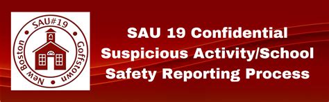 SAU 19 Confidential Reporting Process