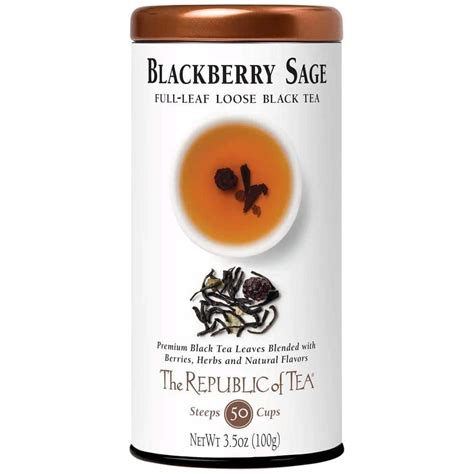 Blackberry Sage Black Full Leaf Tea The Republic Of Tea