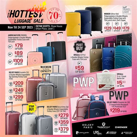 Now Till 24 Sep 2023 Isetan The Hottest Luggage Sale SG