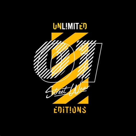 Premium Vector Unlimited Editions T Shirt Design Graphic Vector