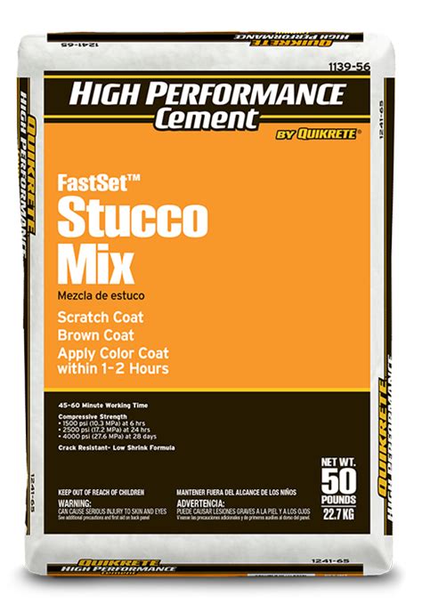 Fastset™ Stucco Mix And Stucco Patch High Performance Cement