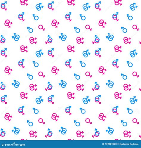 Pattern Same Sex Love For Printing On Fabric Stock Illustration