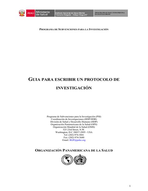 GuÍa Para Escribir Una Propuesta De InvestigaciÓn