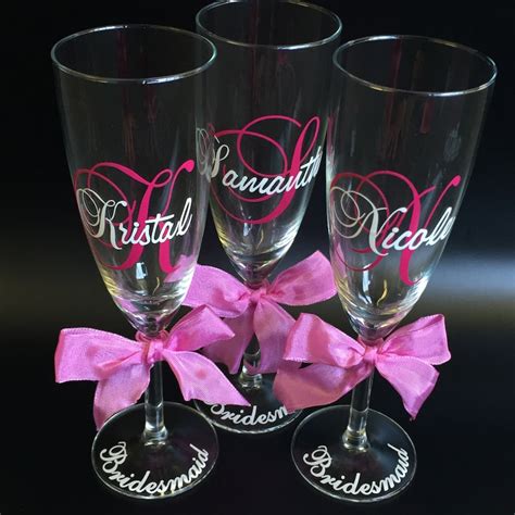 Bridesmaid Glasses Personalized Glasseswedding Glasses Maid Etsy