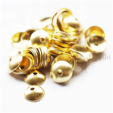 500 Pieces Raw Brass Bead Caps 6mm 498c S 227 Etsy