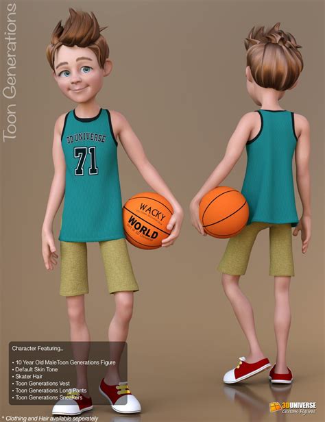 Toon Generations Essentials For Genesis 8 Male S Daz 3d