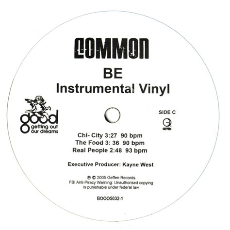 Common - Be [Limited Edition Instrumental Album] (2 LP Vinyl - August ...