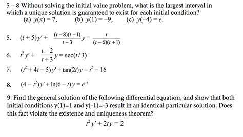 Solved Consider The Initial Value Problem According To The Chegg