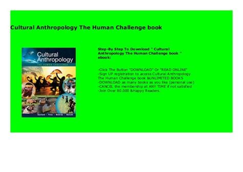 Cultural Anthropology The Human Challenge Book 944