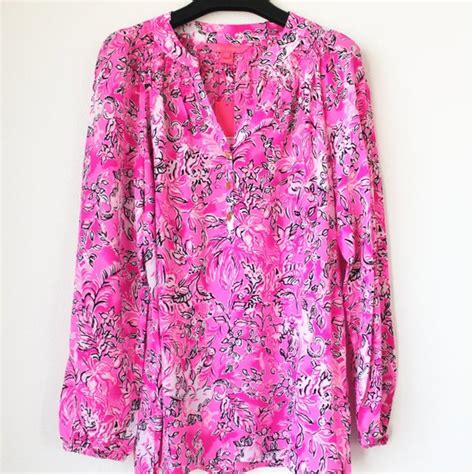 Lilly Pulitzer Tops Nwt Lilly Pulitzer Elsa Top Plumeria Pink