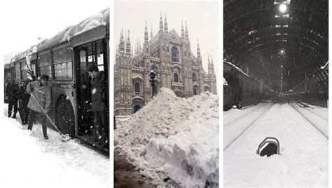 La Nevicata Del Secolo Nelle Foto D Epoca A Milano Il Grande Freddo