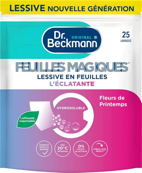 Dr Beckmann FEUILLES MAGIQUES Lessive en feuilles L ÉCLATANTE Format