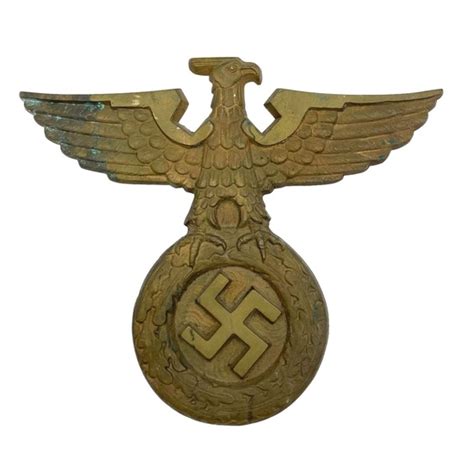 Third Reich Iron Art Deco Style Nazi Wall Eagle In United States