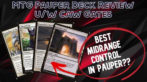 MTG Pauper Deck Review UW Caw Gates YouTube