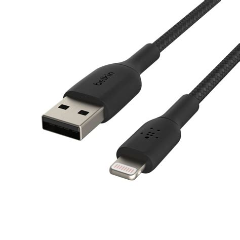 Caa002bt1mbk Belkin Boostcharge Lightning To Usb A Braided Cable 1m Force Technology