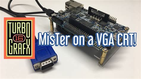 Mister Fpga Connected To A Viewsonic Vga Crt Running Tg Core