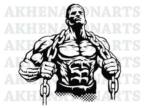 Bodybuilder Png Muscle Man Png Gym Logo Bodybuilding Clipart