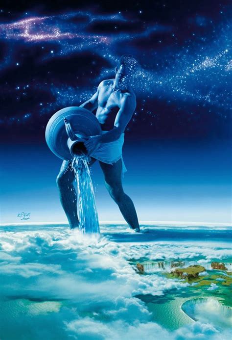 Die Welt Der Fantasy Kunst Sternzeichen Wassermann Aquarius Hp