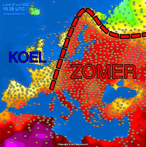 Noodweerbenelux On Twitter Temperatuurverdeling Europa Op Juni