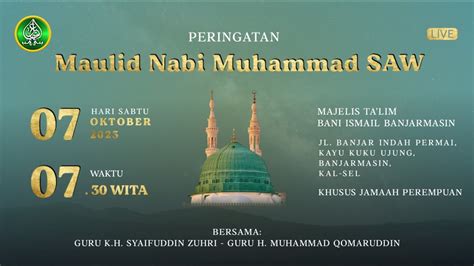 LIVE PEMBACAAN BURDAH MAULID ABAH GURU H SYAIFUDDIN ZUHRI 5