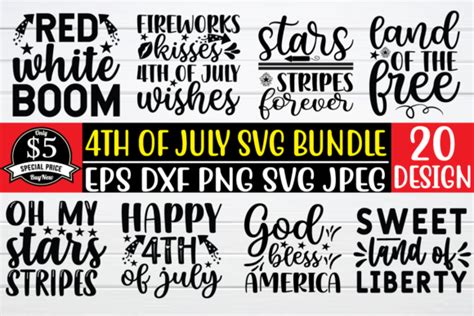 4th Of July Svg Bundle Bundle · Creative Fabrica