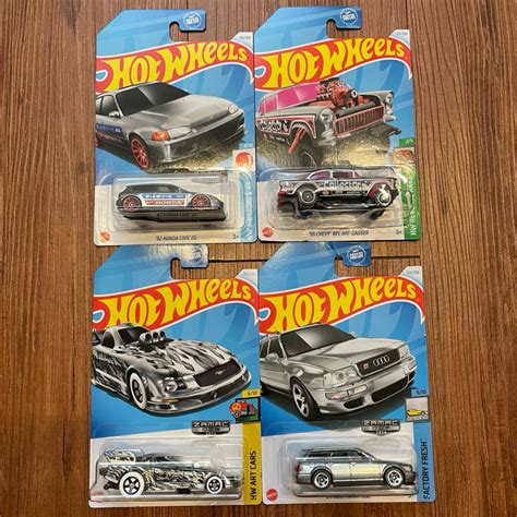 Hot Wheels 風火輪 Walmart限定 ZAMAC清漆版 CIVIC GASSER AUDI TS 蝦皮購物