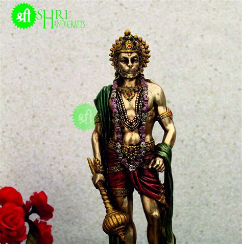 Hanuman Statue Inch Lord Hanuman Statue Bajrangbali Idol Etsy