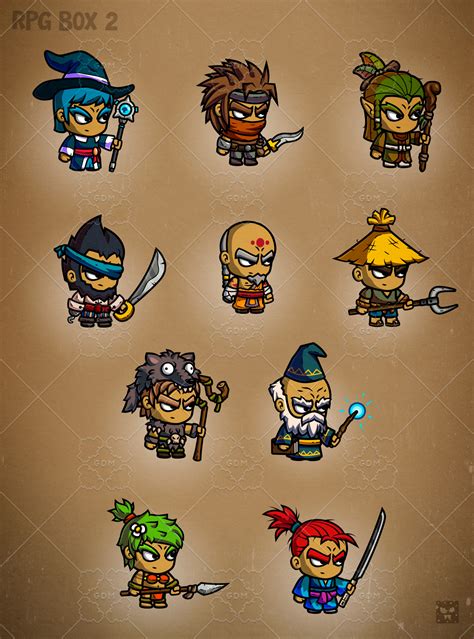 CARTOON RPG CHARACTERS 2 | GameDev Market