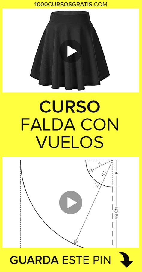 Curso Faldas Con Vuelos Patrones De Costura De Falda Falda Con Vuelo