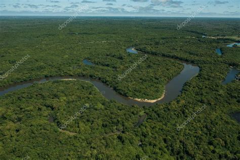 Aquidauana Mato Grosso Do Sul Brasil Vista Aérea Del Río Negro En