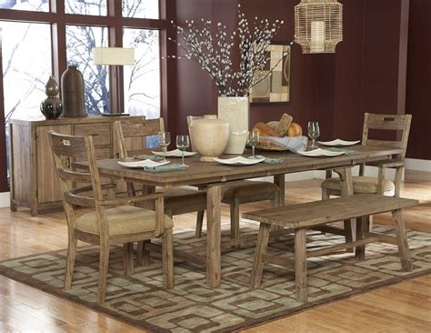 Oxenbury Natural Distress Wood Dining Table Yemek Odas Tak Mlar