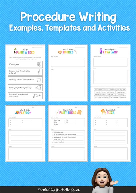 Procedure Writing - Examples, Templates and Activities | Procedural ...