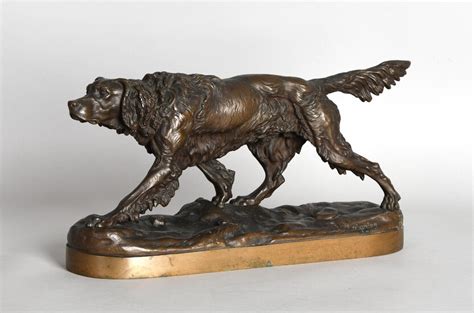 Lot Art Jules Moigniez Sculpture En Bronze Patine Fonc E Chien