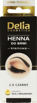 DELIA Henna Do Brwi Kremowa 1 0 Czarny 1 Szt Drogeria Rossmann Pl