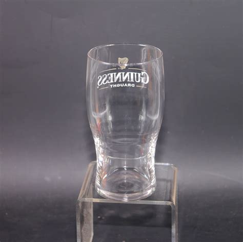 Guinness Draught Harp Pint Glass Etched Glass Branding T For Him