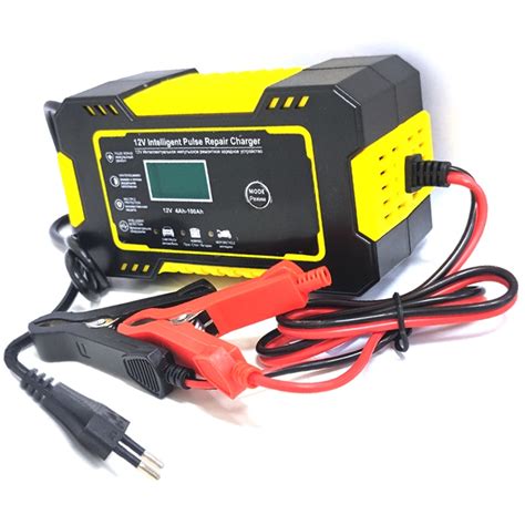 12v 6a Intelligent Car Motorcycle Battery Charger For Auto Moto Lead